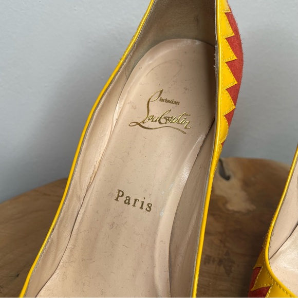 Christian Louboutin peep toe heels 38 - Picture 4 of 16